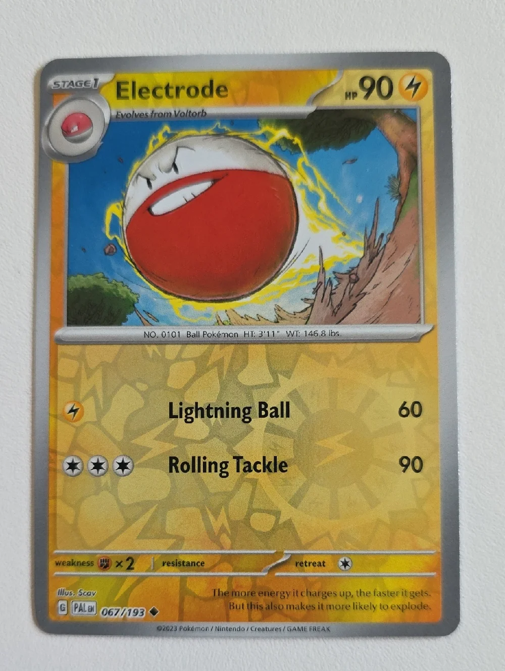 Pokemon Electrode And Voltorb Cards